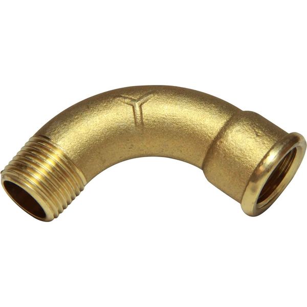 Maestrini Brass Swept 90 Degree Elbow (Male/Female / 1/2" BSP) - PROTEUS MARINE STORE