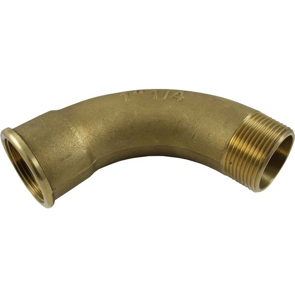 Maestrini Brass Swept 90 Degree Elbow (Male/Female / 1-1/4" BSP) - PROTEUS MARINE STORE