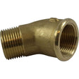 Maestrini Brass Compact 45 Degree Elbow (3/4" BSP Male/Female) - PROTEUS MARINE STORE