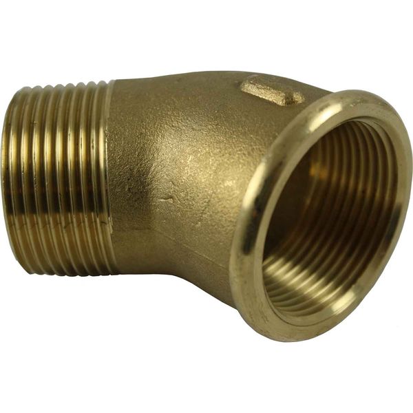 Maestrini Brass Compact 45 Degree Elbow (1-1/4" BSP Male/Female) - PROTEUS MARINE STORE