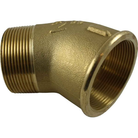 Maestrini Brass Compact 45 Degree Elbow (2" BSP Male/Female) - PROTEUS MARINE STORE