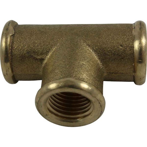 Maestrini Brass Equal Tee Fitting (1/4" BSP Female) - PROTEUS MARINE STORE