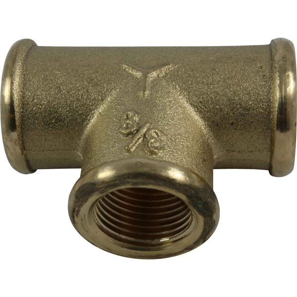 Maestrini Brass Equal Tee Fitting (3/8" BSP Female) - PROTEUS MARINE STORE