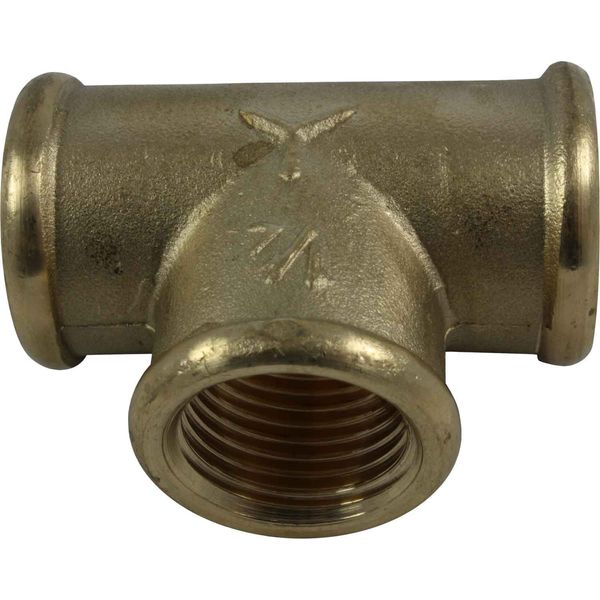 Maestrini Brass Equal Tee Fitting (1/2" BSP Female) - PROTEUS MARINE STORE