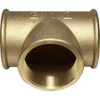 Maestrini Brass Equal Tee Fitting (2-1/2" BSP Female) - PROTEUS MARINE STORE