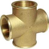 Maestrini Brass Equal Cross Fitting (1-1/4" BSP Female) - PROTEUS MARINE STORE