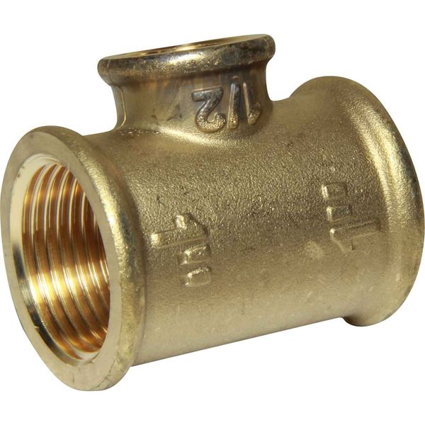 Maestrini Brass Unequal Tee Fitting (1" x 1/2" BSP Female) - PROTEUS MARINE STORE