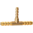 Maestrini Brass Unequal Tee Fitting (8mm x 6mm Hose ID) - PROTEUS MARINE STORE