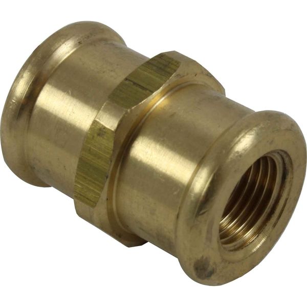 Maestrini Brass Equal Socket (1/8" BSP Female) - PROTEUS MARINE STORE