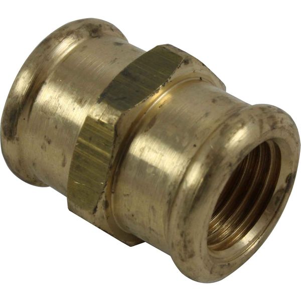 Maestrini Brass Equal Socket (1/4" BSP Female) - PROTEUS MARINE STORE