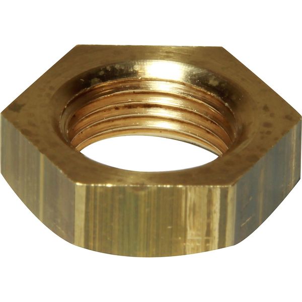 Maestrini Brass Hexagonal Lock Nut (3/8" BSP Female) - PROTEUS MARINE STORE