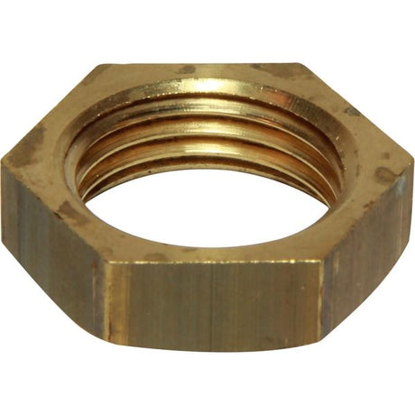 Maestrini Brass Hexagonal Lock Nut (1/2" BSP Female) - PROTEUS MARINE STORE