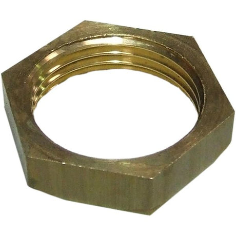 Maestrini Brass Hexagonal Lock Nut (1" BSP Female) - PROTEUS MARINE STORE