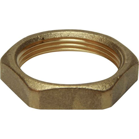 Maestrini Brass Hexagonal Lock Nut (1-1/2" BSP Female) - PROTEUS MARINE STORE