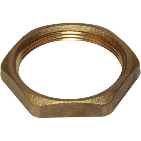 Maestrini Brass Hexagonal Lock Nut (2" BSP Female) - PROTEUS MARINE STORE
