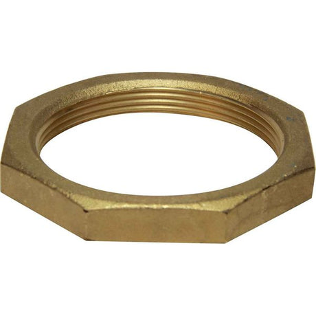 Maestrini Brass Hexagonal Lock Nut (2-1/2" BSP Female) - PROTEUS MARINE STORE