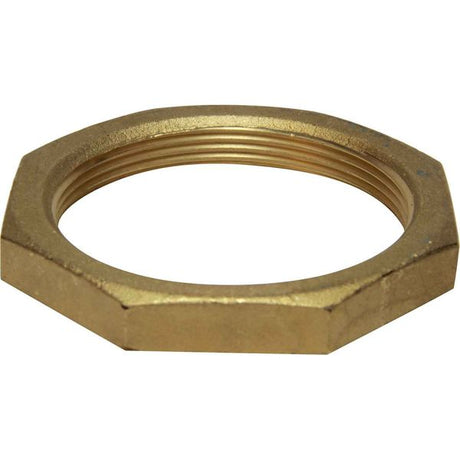Maestrini Brass Hexagonal Lock Nut (3" BSP Female) - PROTEUS MARINE STORE