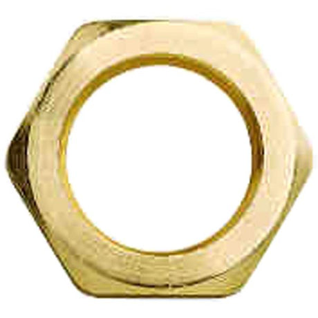 Maestrini Brass Hexagonal Lock Nut (Heavy Duty / 1-1/4" BSP Female) - PROTEUS MARINE STORE