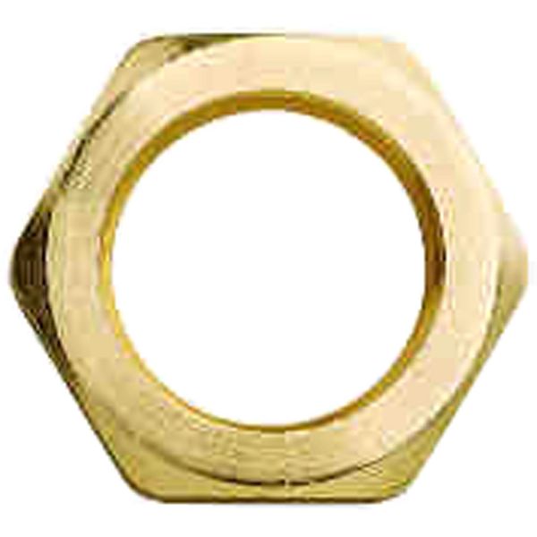 Maestrini Brass Hexagonal Lock Nut (Heavy Duty / 2" BSP Female) - PROTEUS MARINE STORE