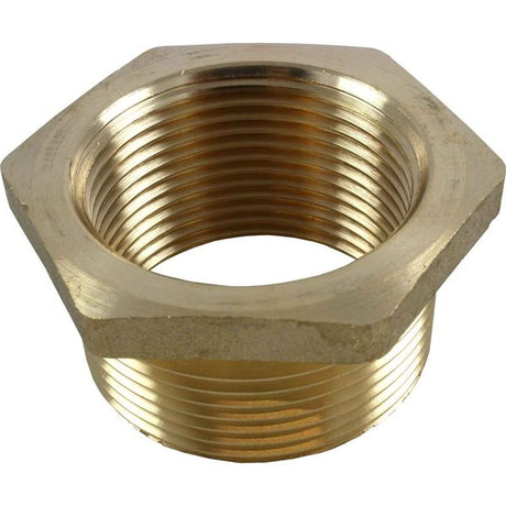 Maestrini Brass Reducing Bush (1-1/2" BSP Male to 1-1/4" BSP Female) - PROTEUS MARINE STORE