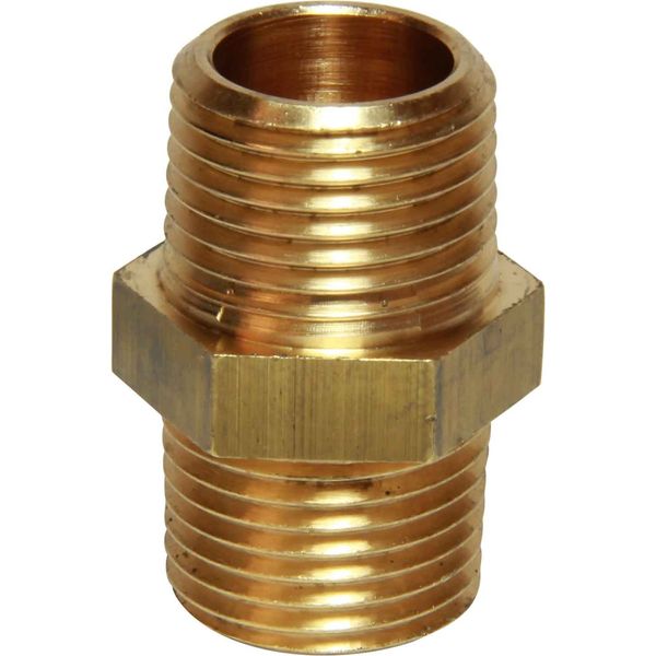 Maestrini Brass Equal Nipple (1/2" BSP Male) - PROTEUS MARINE STORE