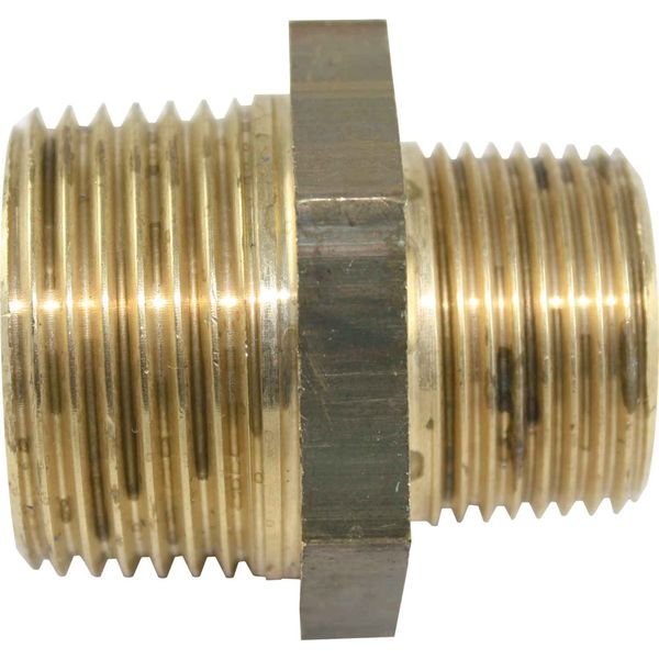 Maestrini Brass Reducing Nipple (1" BSP Male to 3/4" BSP Male) - PROTEUS MARINE STORE