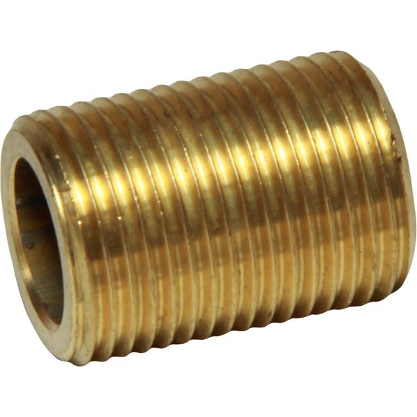 Maestrini Brass Equal Running Nipple (3/8" BSP / 23mm Long) - PROTEUS MARINE STORE