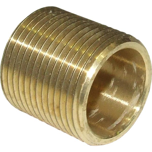 Maestrini Brass Equal Running Nipple (1" BSP / 33mm Long) - PROTEUS MARINE STORE