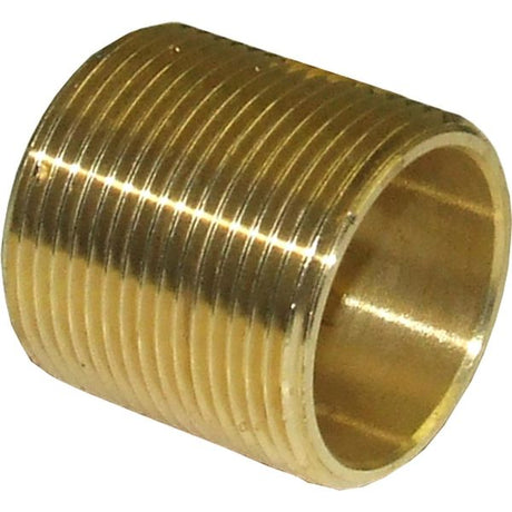 Maestrini Brass Equal Running Nipple (1-1/4" BSP / 38mm Long) - PROTEUS MARINE STORE