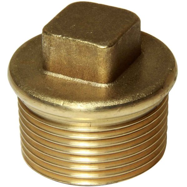 Maestrini Brass Tapered Plug (1" BSP Male) - PROTEUS MARINE STORE