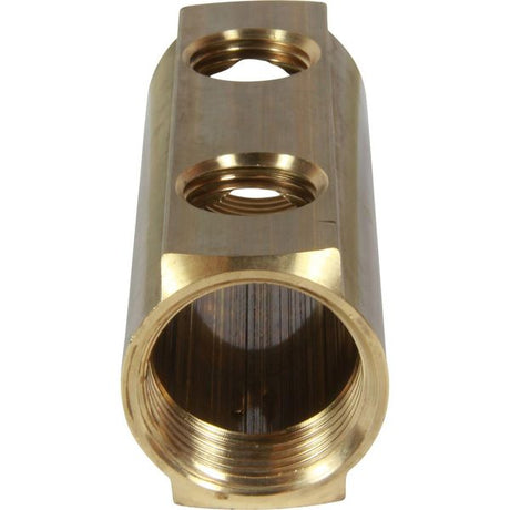 Maestrini Brass Female Pipe Manifold (1" BSP with 2 x 1/2" Inlets) - PROTEUS MARINE STORE