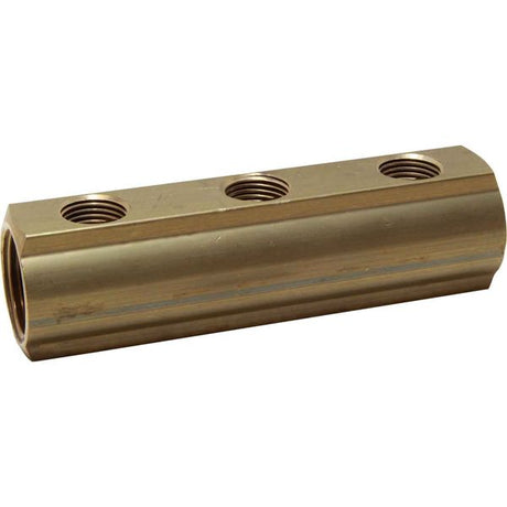 Maestrini Brass Female Pipe Manifold (1" BSP with 3 x 1/2" Inlets) - PROTEUS MARINE STORE