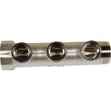 Maestrini Brass Male Pipe Manifold (3/4" BSP with 3 x 1/2" Inlets) - PROTEUS MARINE STORE
