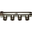 Maestrini Brass Male Pipe Manifold (3/4" BSP with 4 x 1/2" Inlets) - PROTEUS MARINE STORE