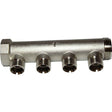 Maestrini Brass Male Pipe Manifold (1" BSP with 4 x 1/2" Inlets) - PROTEUS MARINE STORE