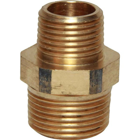 Maestrini Bronze Reducing Nipple (3/4" BSP Male to 1/2" BSP Male) - PROTEUS MARINE STORE