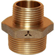 Maestrini Bronze Reducing Nipple (1-1/4" BSP Male to 1" BSP Male) - PROTEUS MARINE STORE