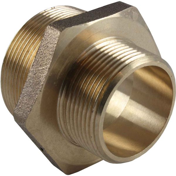 Maestrini Bronze Reducing Nipple (2" BSP Male to 1-1/2" BSP Male) - PROTEUS MARINE STORE