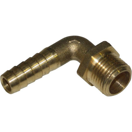 Maestrini Brass 90 Degree Hose Tail (3/8" BSP Male to 15mm Hose) - PROTEUS MARINE STORE