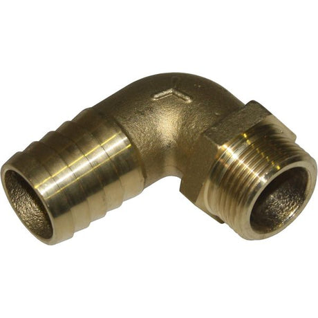 Maestrini Brass 90 Degree Hose Tail (3/4" BSP Male to 25mm Hose) - PROTEUS MARINE STORE