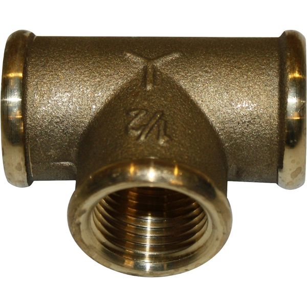 Maestrini DZR Equal Tee Fitting (1/2" BSP Female) - PROTEUS MARINE STORE