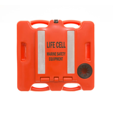 Life Cell Trawlerman Emergency Pod Grab Case Flotation Device for up to 6 People - Orange - PROTEUS MARINE STORE