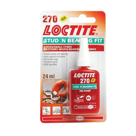 Loctite 270 Stud N Bearing Fit Bottle 24ml (Each) - PROTEUS MARINE STORE