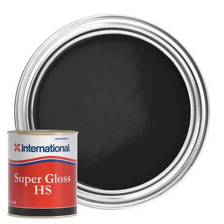 International Super Gloss HS Topcoat Black 750ml - PROTEUS MARINE STORE