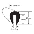 Wilks PVC 40 Fender U Section (6mm x 15m / White) - PROTEUS MARINE STORE
