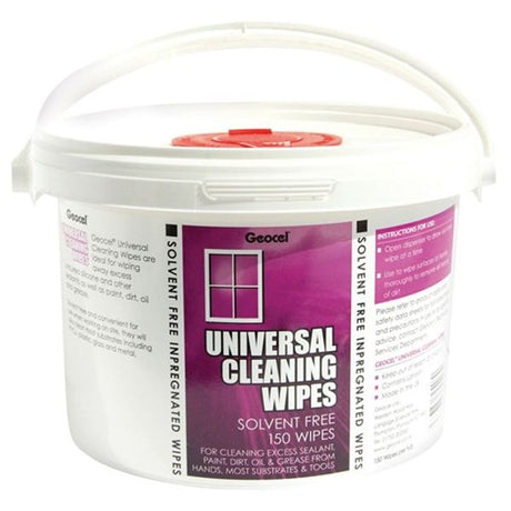 Geocel Cleaning Wipes Tub 150 - PROTEUS MARINE STORE