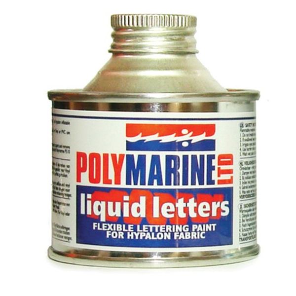 Polymarine Hypalon Lettering Paint (125ml / Grey) - PROTEUS MARINE STORE