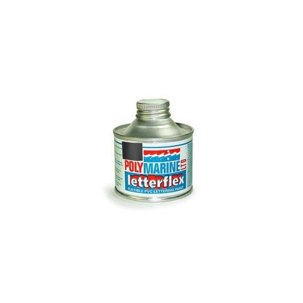 Polymarine Letterflex PVC Paint (125ml / Black) - PROTEUS MARINE STORE