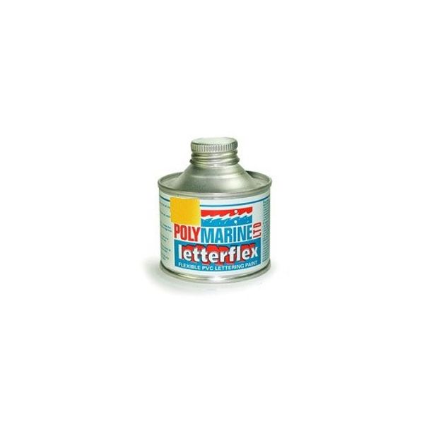 Polymarine Letterflex PVC Paint (125ml / Yellow) - PROTEUS MARINE STORE
