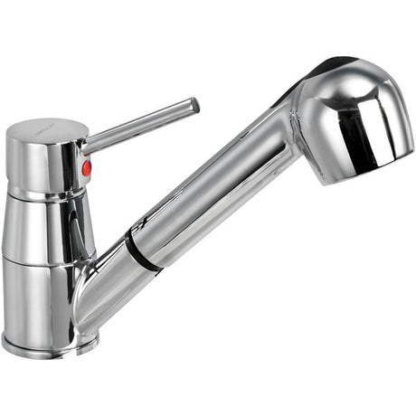 Osculati Monobloc Sink Mixer Tap with Pull-Out Shower Chrome - PROTEUS MARINE STORE